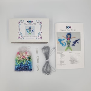 Kits de créations manuelles, Créations de perles de sirène, Kit de bricolage, Loisirs créatifs, Cadeaux pour les enfants, Kits de créations manuelles pour enfants, Ensembles de perles pour poneys, Jouets pour enfants image 2