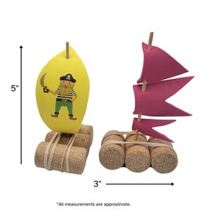 Craft Kits for Kids, Cork Boat Kids Toys, DIY Gifts image 5