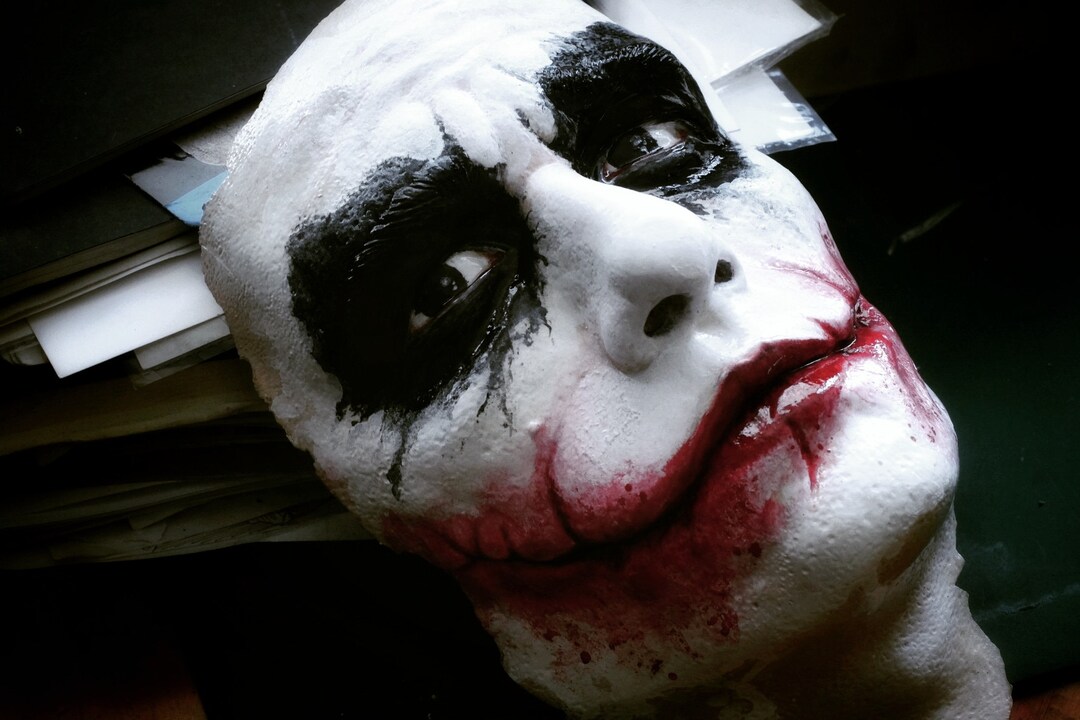 Joker Heath Ledger Face Sculpture Full Size - Etsy