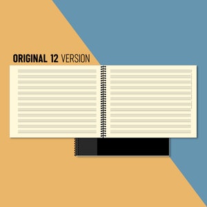 Notensatzbuch: Querformat