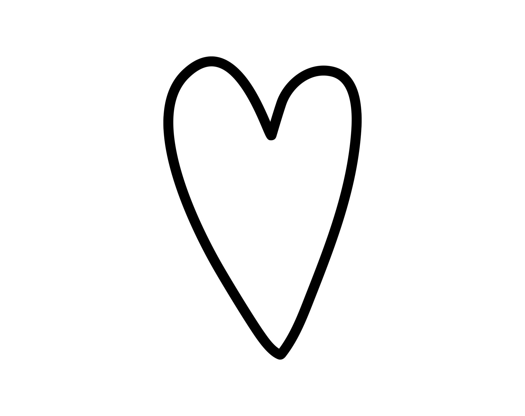 Handgezeichnetes Herz SVG - Etsy.de