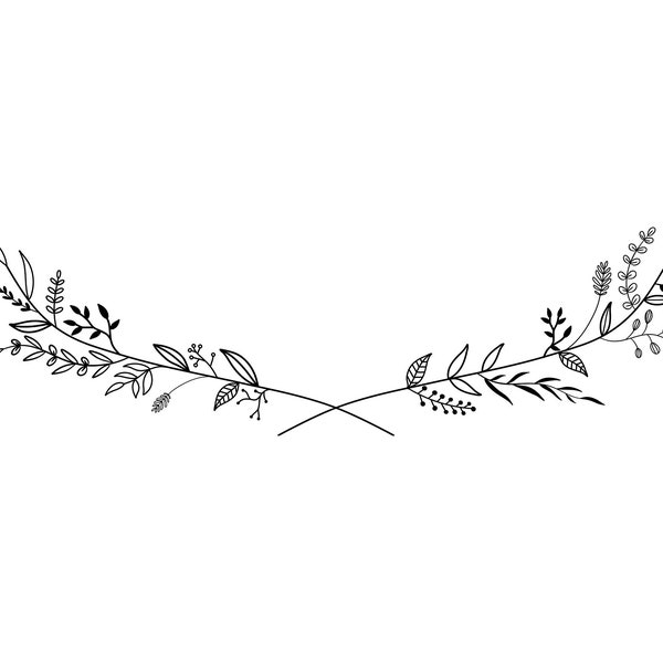 Floral Header 1 SVG