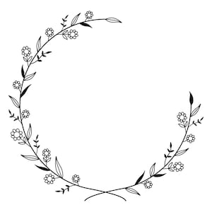 Guirlanda Floral 8 SVG