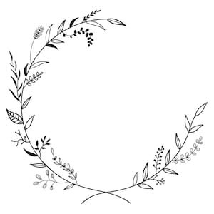 Floral Wreath 1 SVG