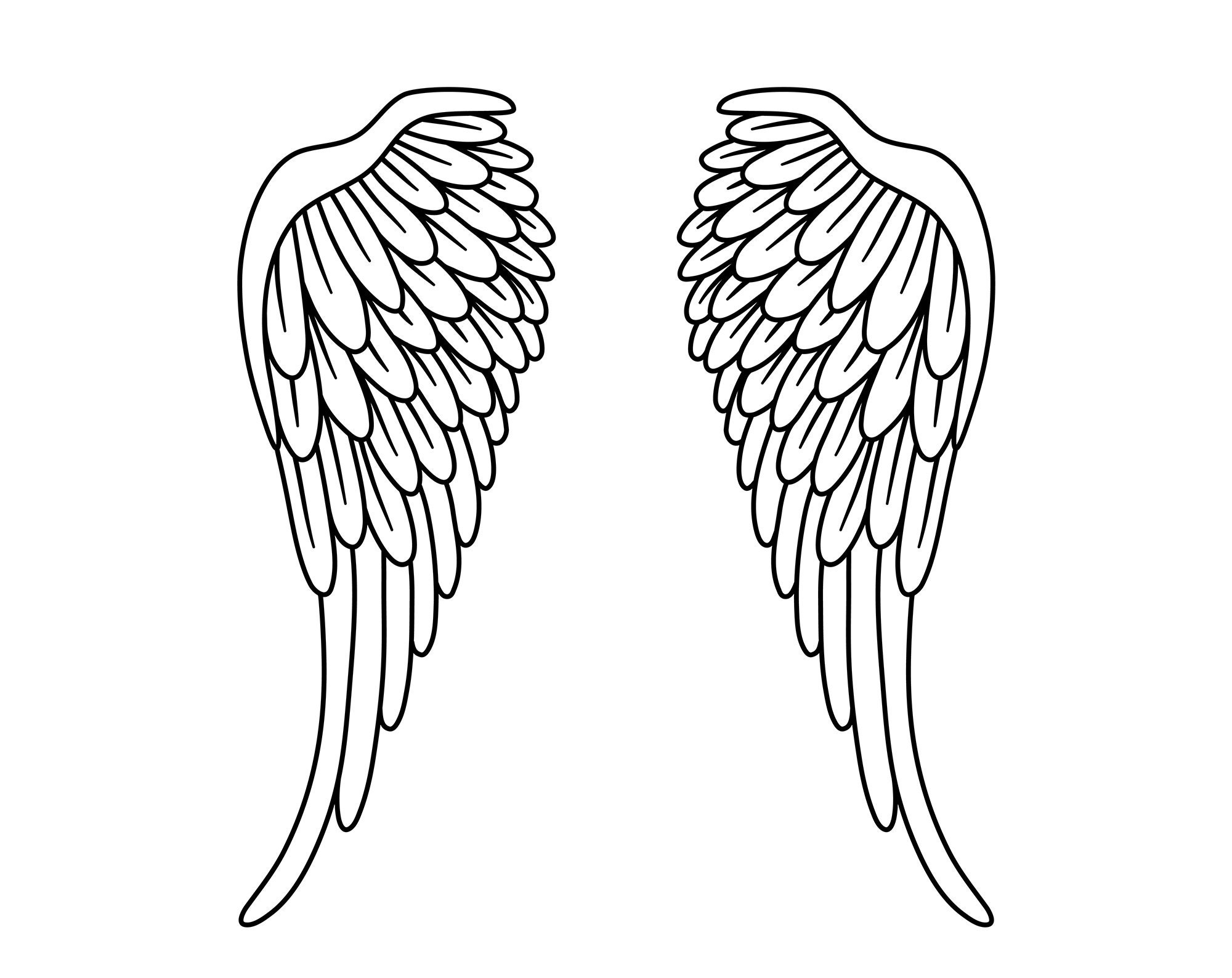 Angel Wings SVG - Etsy Angel Wings SVG - Etsy