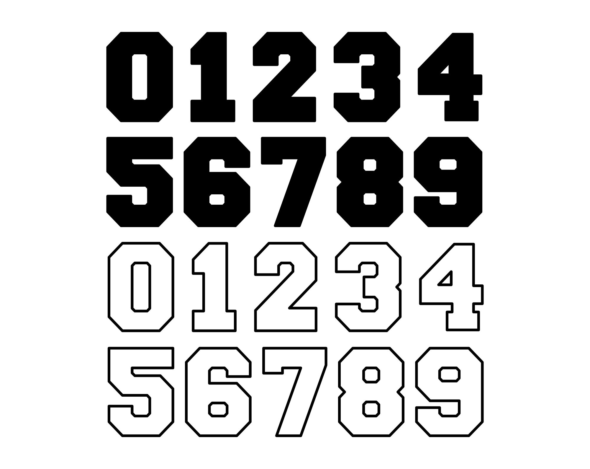 Sports　Graphic　Number 654・655・656 Sport Numbers SVG - Etsy