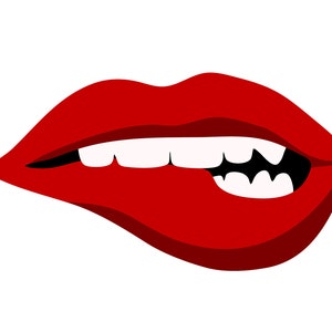 Mordida de Lábios SVG
