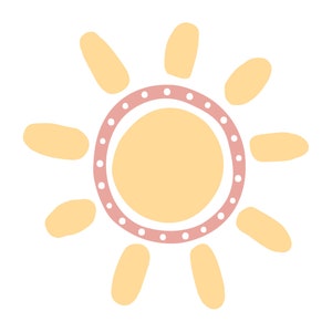 Boho Sun SVG