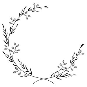 Floral Wreath 2 SVG