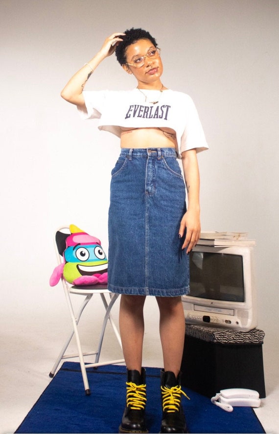 Vintage Gap Denim Skirt Medium Wash 