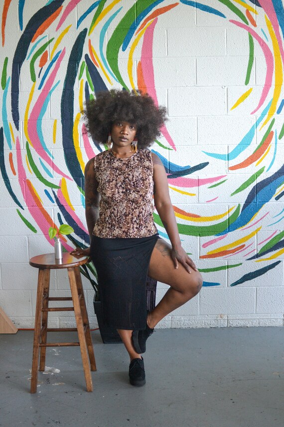 1O | Vintage Crinkle Plissè top | Pleated Stretch