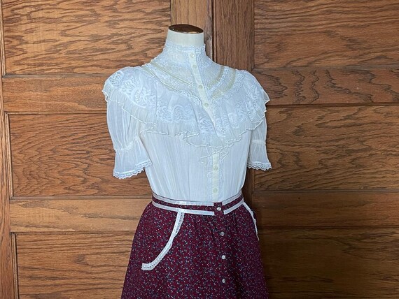 Jessica's Gunnies Top, Edwardian style Shirtwaist,