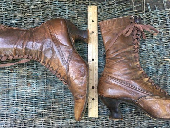 Antique Victorian Boots, High Top Shoes, Edwardia… - image 2