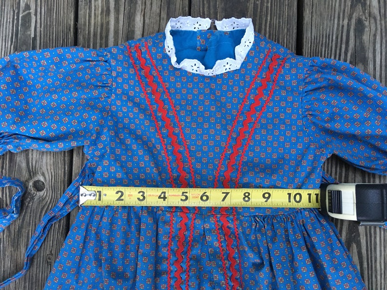 Vintage 1970s Laura Ingalls Wilder Gunne Sax Style Pioneer Dress Little House On The Prairie Calico Dress Toddler Prairie Dress
