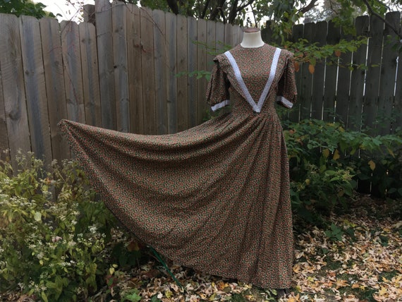 Vintage Size 13/15 Gunne Sax Style Maxi Dress Full