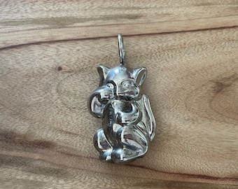 Vintage Nursery Toy, Silver Baby Rattle, Early - Mid Century, Kitty, Cat Bell, Baby Toy, Beatrix Potter Tom Kitten, Baby Shower Gift