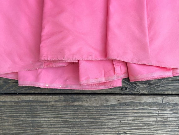 Amazing 1950s Bright Pink Taffeta Full Length Gow… - image 10
