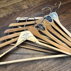 Vintage Wood Hangers - Etsy