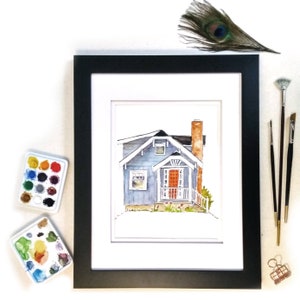 Custom House Portrait: moving gift, commemorate an old home, or celebrate your new one. image 1