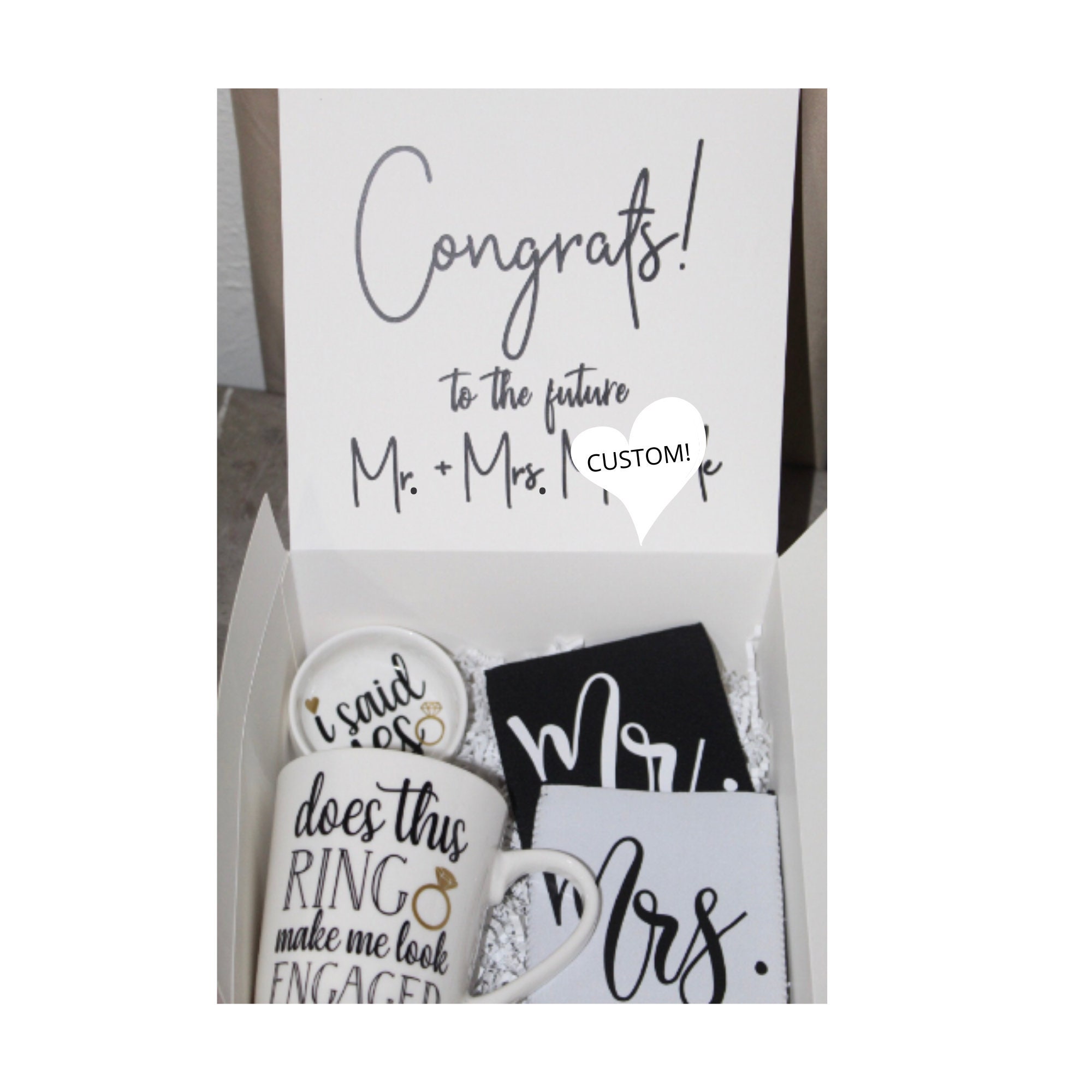 Engagement Gift Bride Gift Box Set Engagement Gift Box Etsy