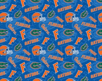 Sykel Florida Gators Fabric by The Yard Trellis