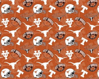 thumbnail image 2 of University Of Houston Cougars Cotton Fabric – Tone On Tone Print – Sold By The Yard (Full Yards) By Sykel 2 of 5