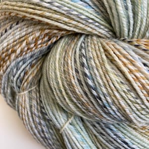 Nest Egg: 371 yards Light Fingering/Sock weight Merino/Nylon handspun, hand dyed yarn