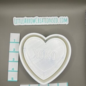 XOXO Conversation Heart Silicone Freshie Mold