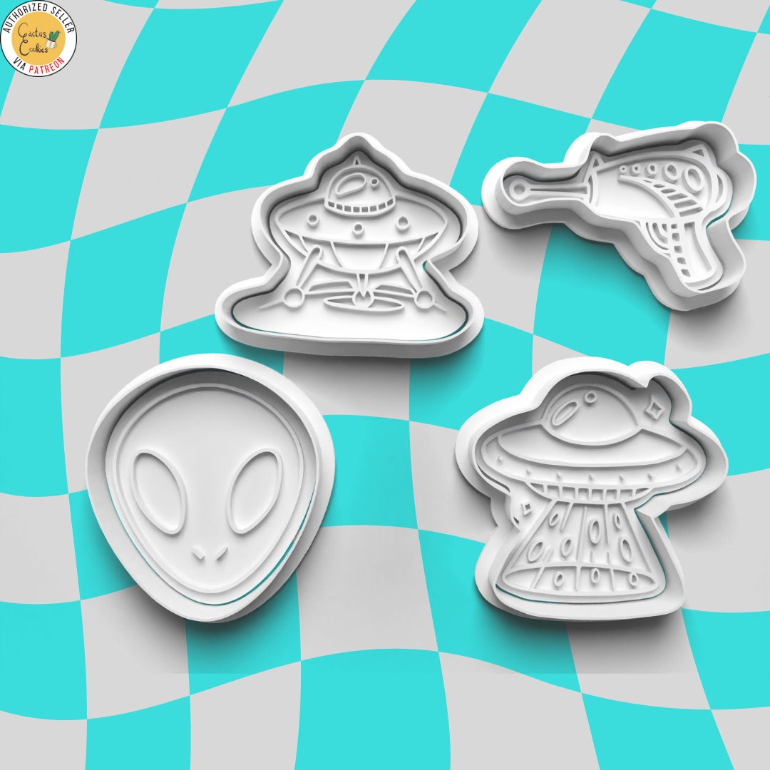 Alien Cookie Cutter Set - Etsy