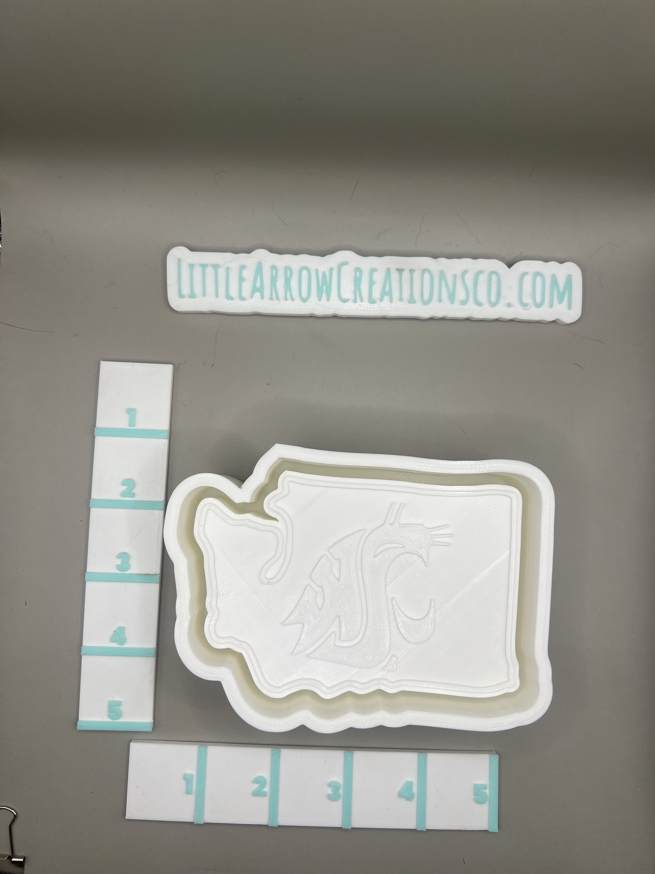 Washington State Uni Silicone Car Freshie Mold
