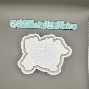 Molde Freshie de coche de silicona Mamá de un Corgi