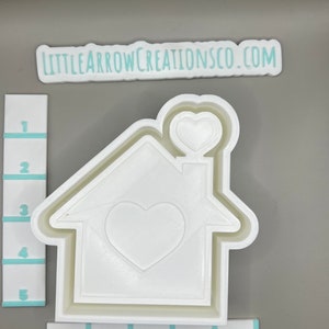 Heart House Silicone Car Freshie Mold