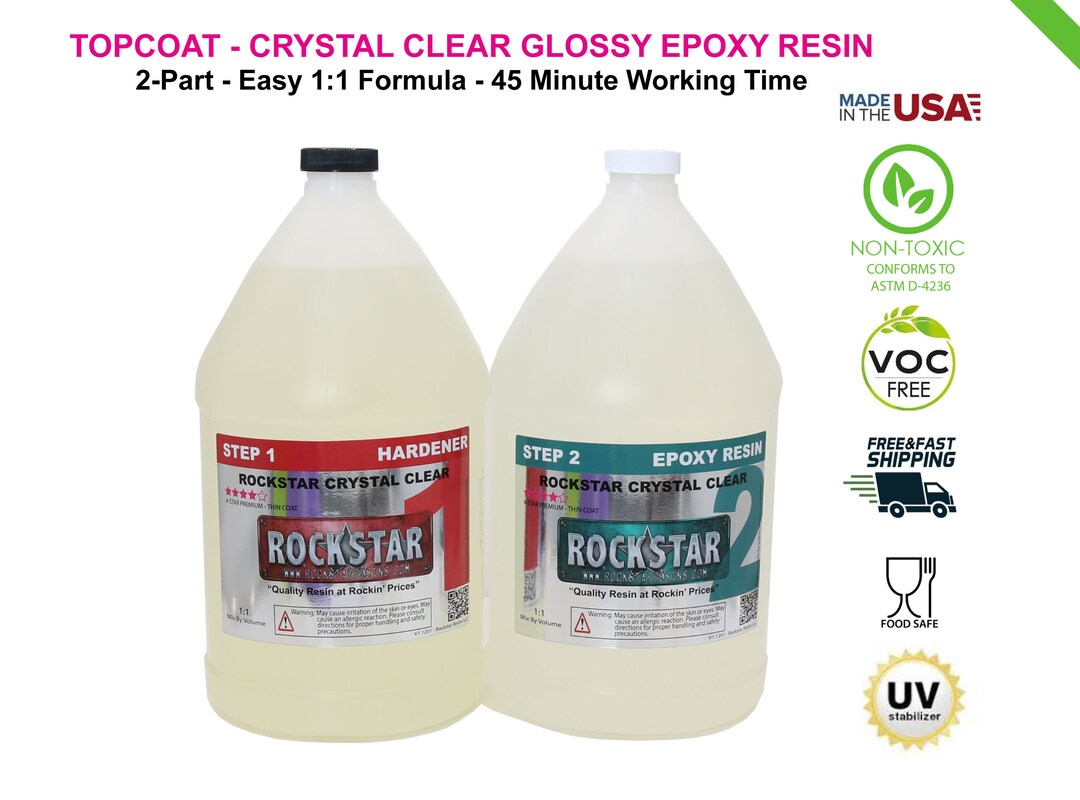 Super Clear Epoxy Resin High Gloss Finish Tabletop Tumbler Etsy