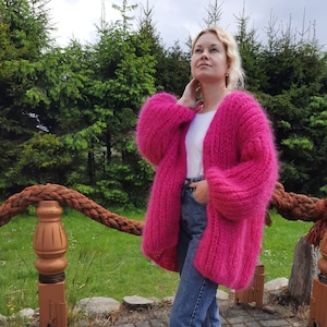 Fuchsia Cardigan Etsy Australia