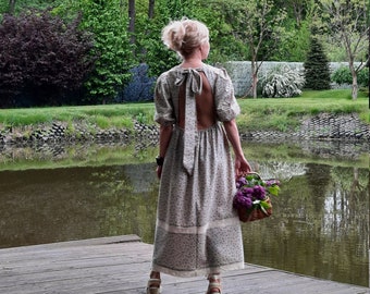 rustic style dress