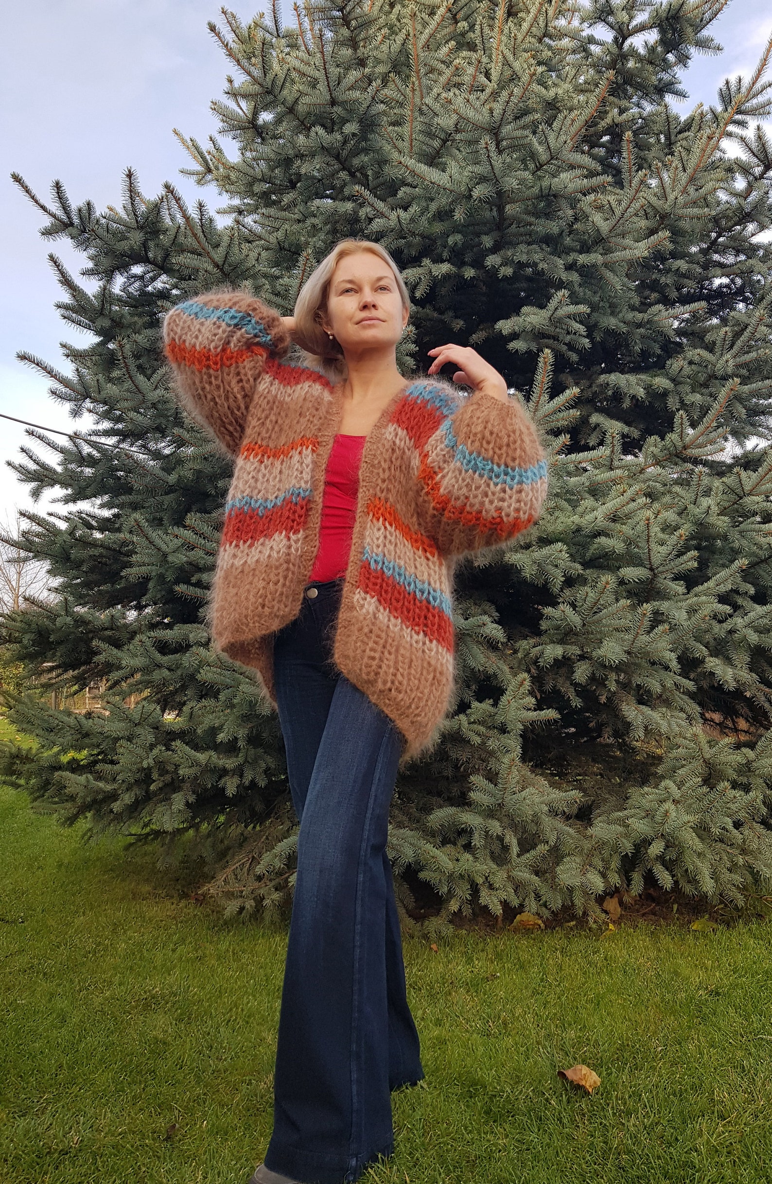 mohair oversized cardigan