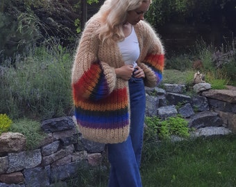 JieDa 22AW MOHAIR RAINBOW KNIT セーター Jieda 22AW MOHAIR RAINBOW KNIT