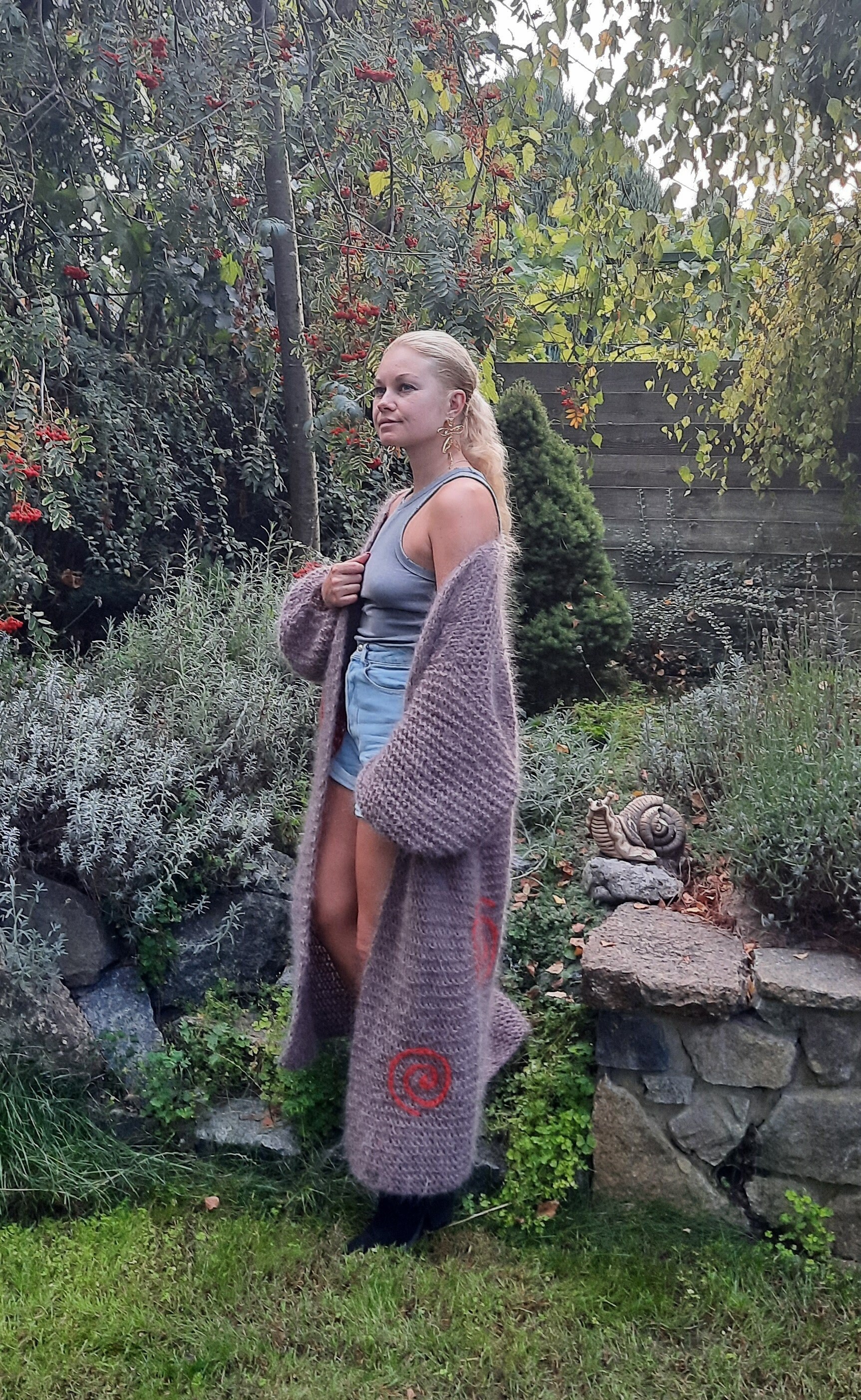 Boho Mohair Maxi Cardigan, Long Mohair Cardigan, Knitted Boho Mohair Maxi Cardigan, Long Mohair Cardigan, Knitted