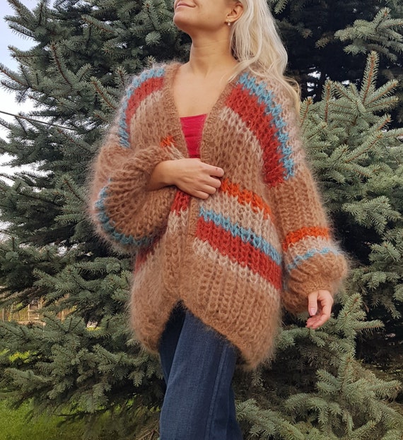 Soft Cozy Warm Mohair Oversized Cardigan Mohair Cardigan - Etsy UK