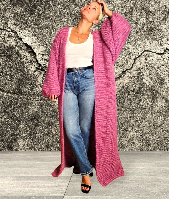 Black & White Mohair Rose Cardigan by NEEDLES on Sale
