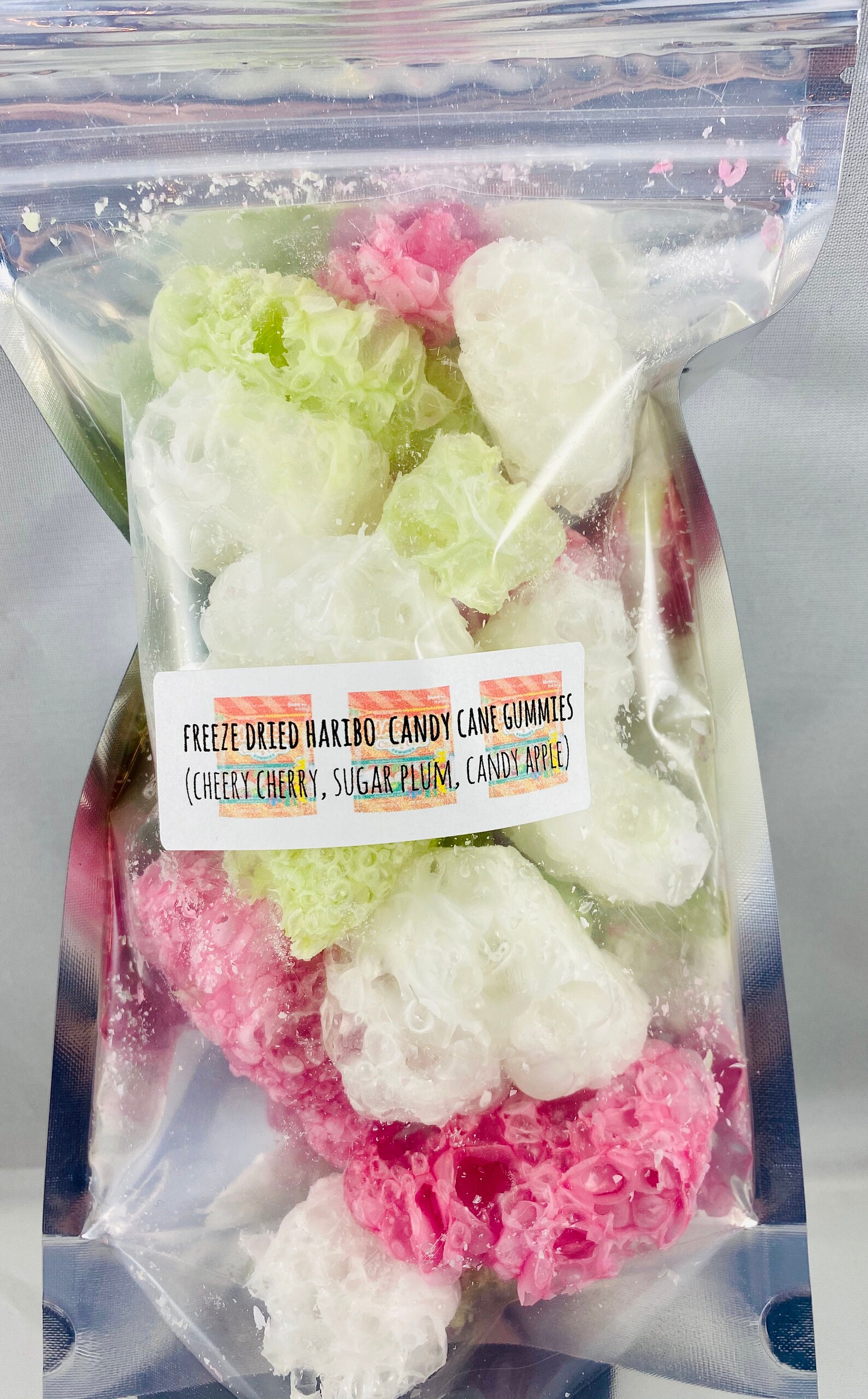 Freeze Dried Haribo Fruit Gummi Candy Canes Etsy