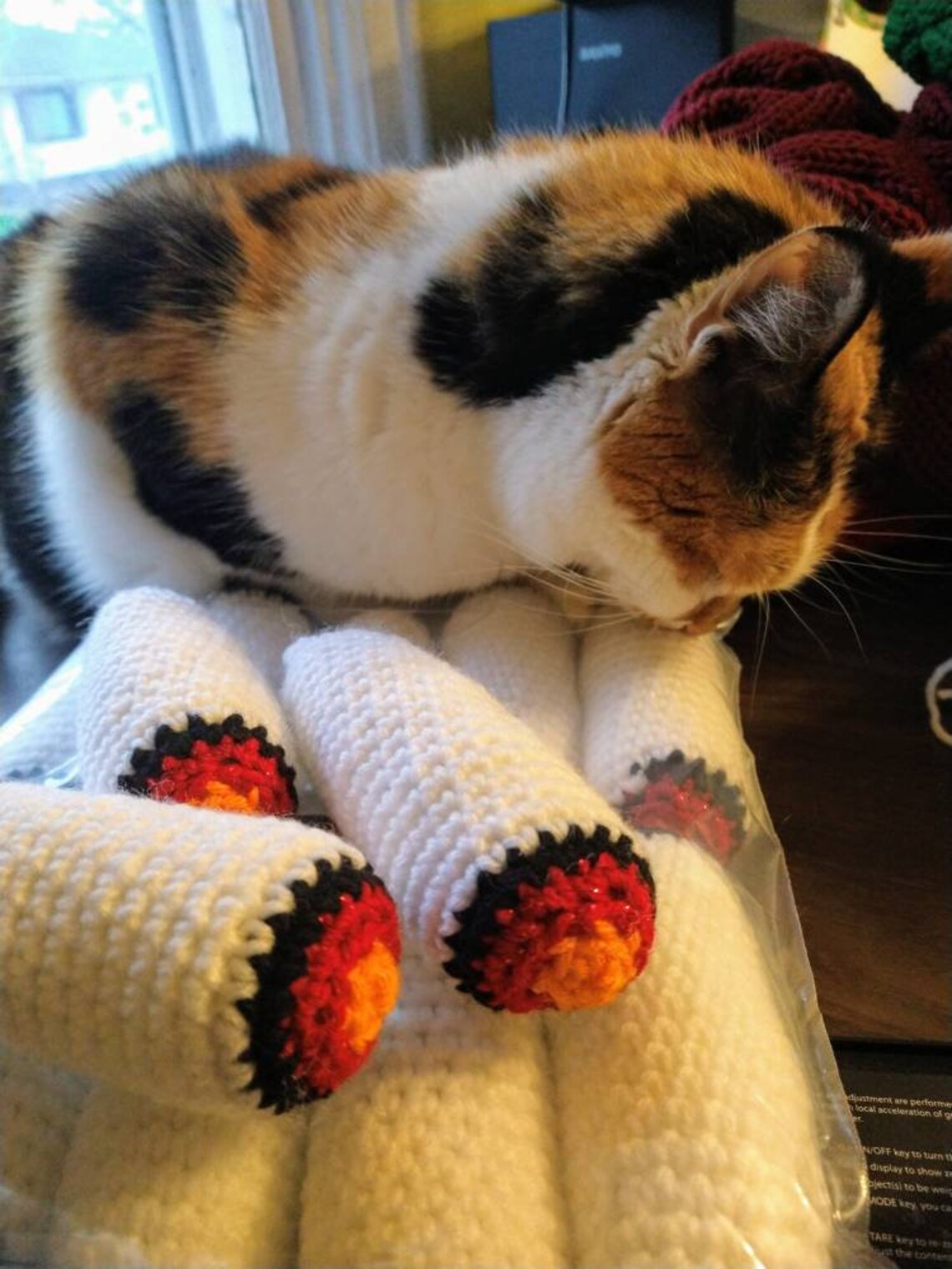 Crochet Catnip Doobie Toy Etsy