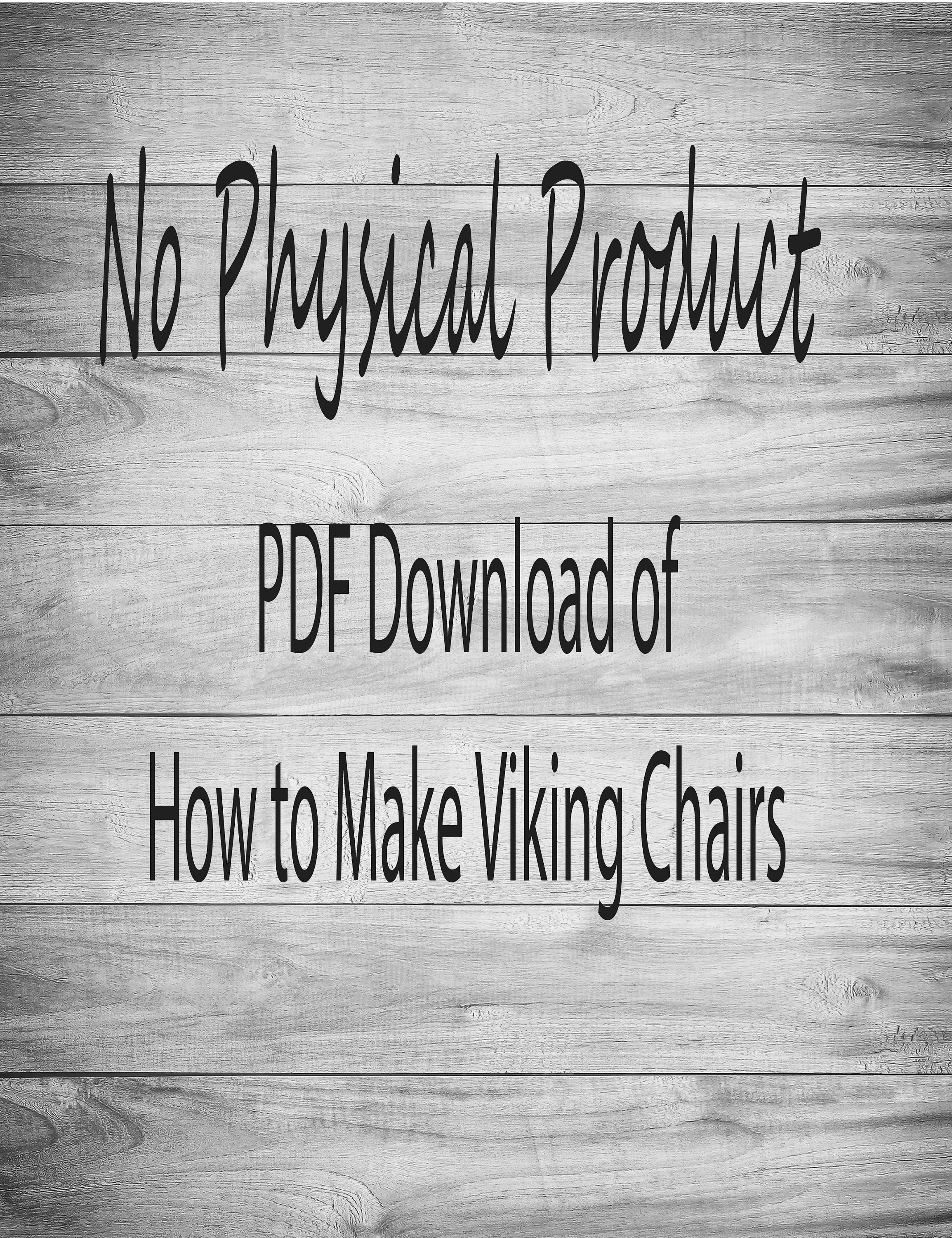 Plans to Build Viking Chair Etsy