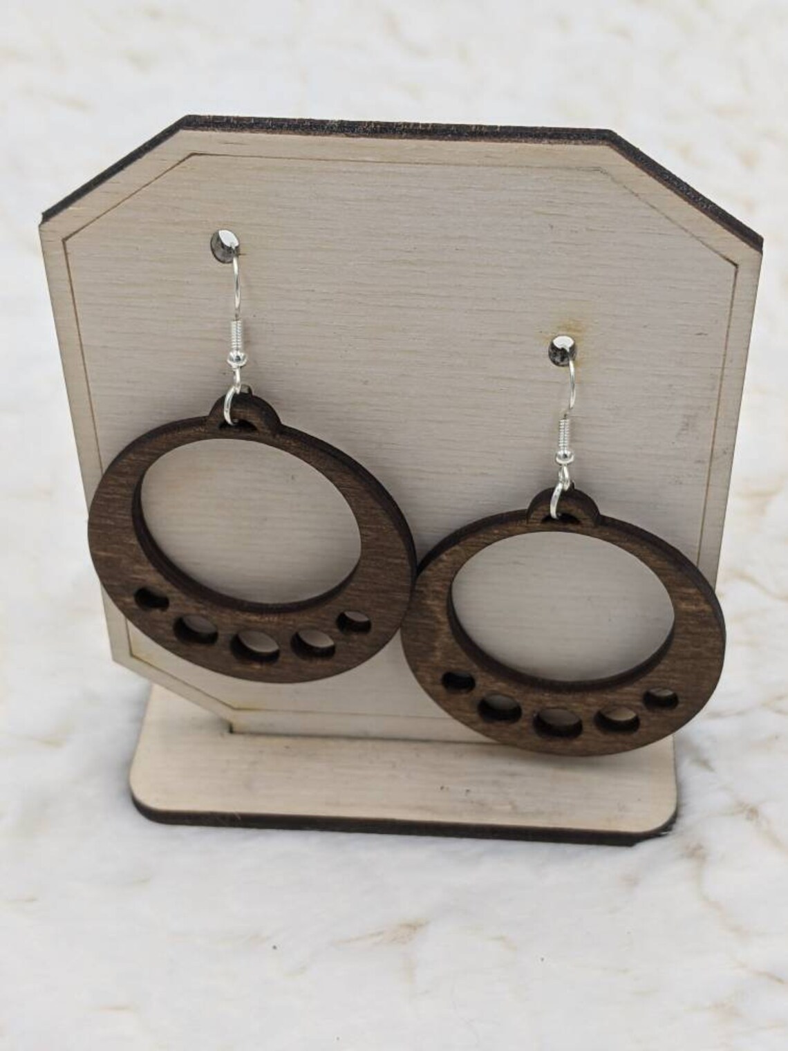 Birch wood stained walnut laser cut essential oil diffuser Etsy