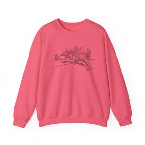 Unisex Crewneck, Pittsburgh Cityscape Pullover - Heavy Blend Fabric | Cotton Polyester Mix | XS-XXL image 10