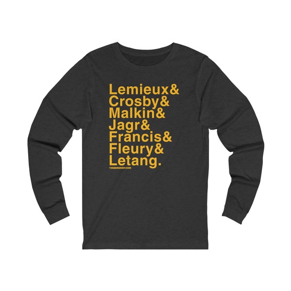 Famous Pittsburgh Penguins Ampersand - Long Sleeve T-Shirt