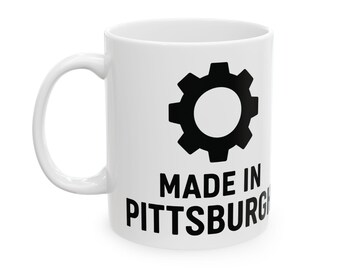 Kaffeetassen aus komfortablem C-Griff aus glänzender weißer Keramik (11 Unzen und 15 Unzen, bleifrei, BPA-frei)