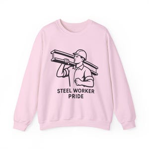 Sudadera unisex de cuello redondo para trabajadores siderúrgicos, diseño Pittsburgh Pride (mezcla gruesa 50 % algodón, tallas S-5XL) imagen 9