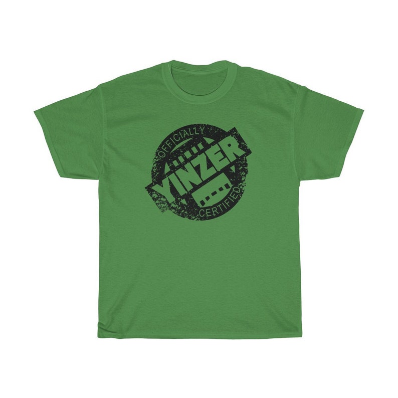 Certified Yinzer Unisex Heavy Cotton Tee Black Print