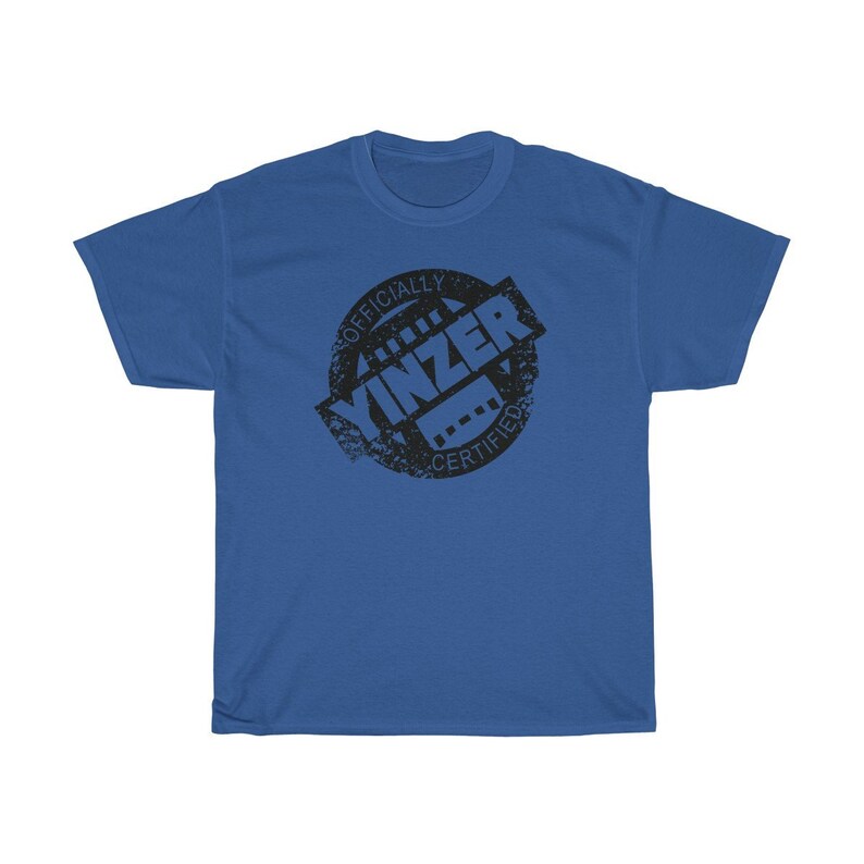 Certified Yinzer Unisex Heavy Cotton Tee Black Print
